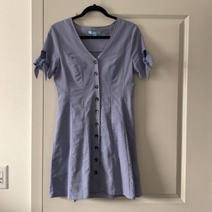 Light blue dress with buttons